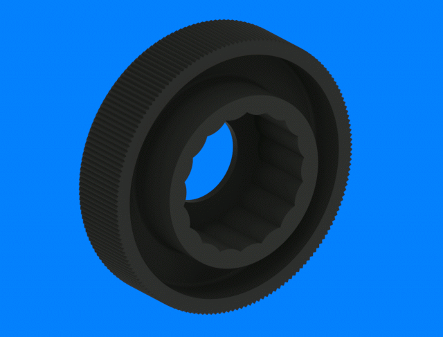 Knurled knobs (low) (037-2)