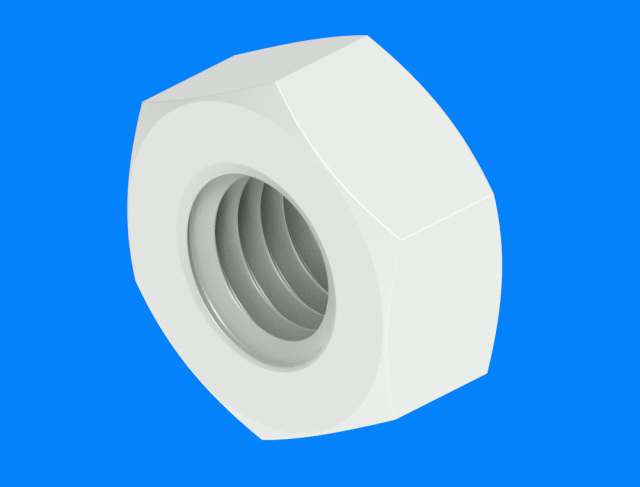 Nuts DIN 934 PVDF (537)