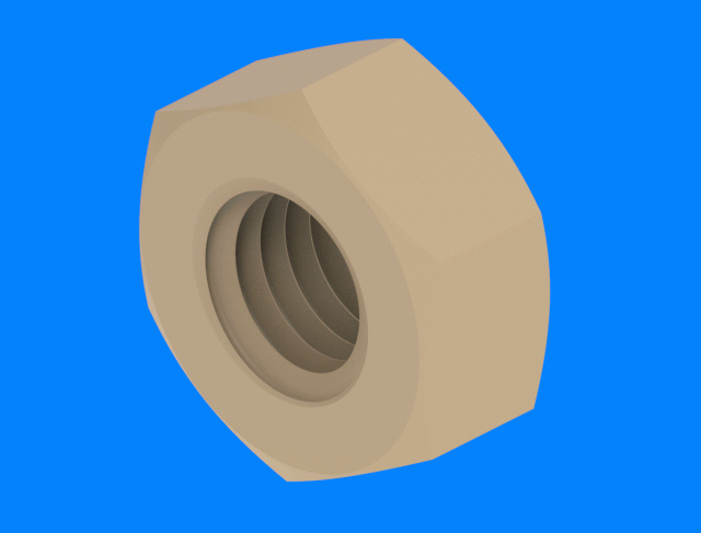 PEEK® hexagon nuts (184)