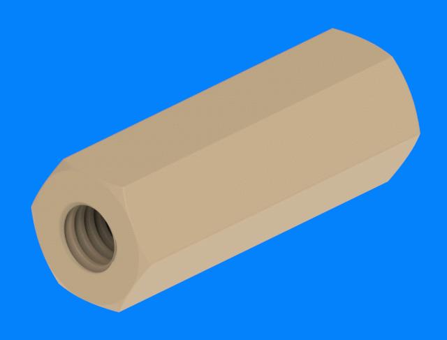 PEEK® hexagonal spacers (186)