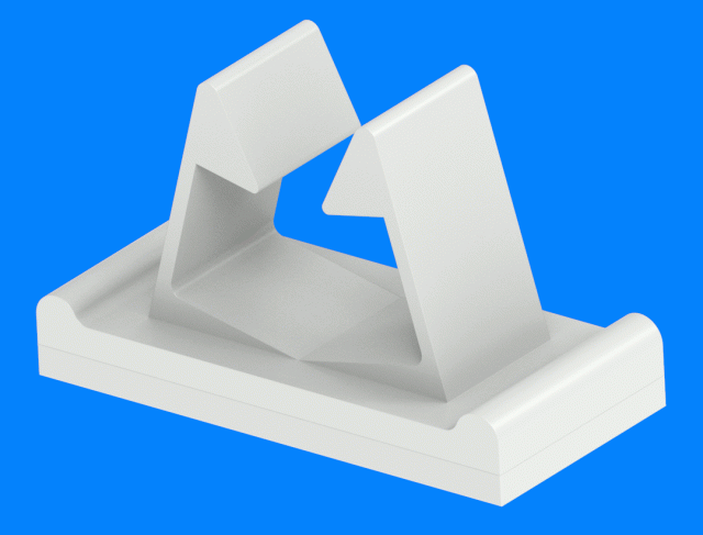 Self-adhesive clips (115)