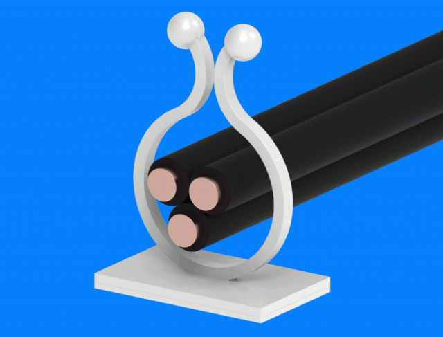 Self-adhesive clips OMEGA (058-1)