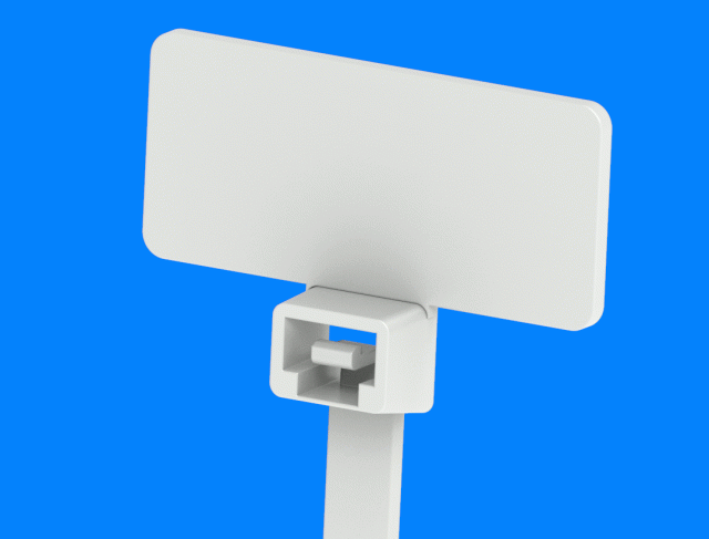 Cable ties with label (090-2)